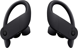 Powerbeats Pro sports earbuds with powerful bass and adjustable ear hooks for a comfortable fit