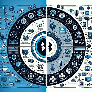 an Illustration of the comparison of Bluetooth 5.2 Vs. 5.3