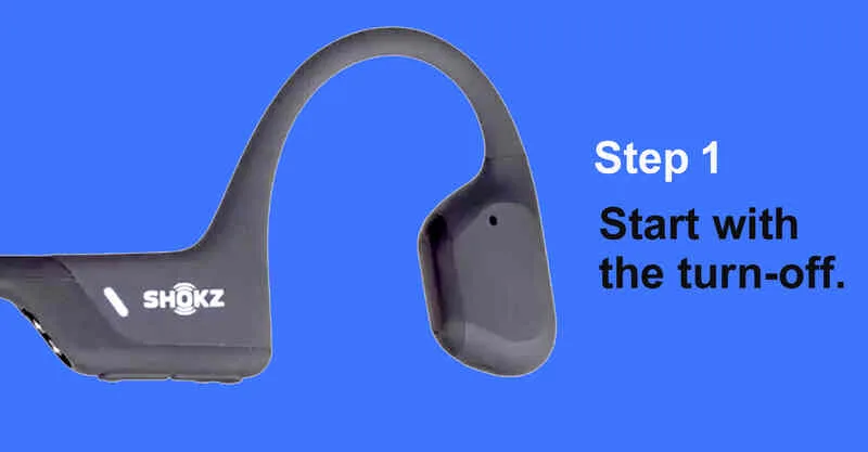 Turn off the Shockz headsets
