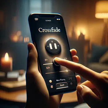 Adjusting the Crossfade feature with Sonos App